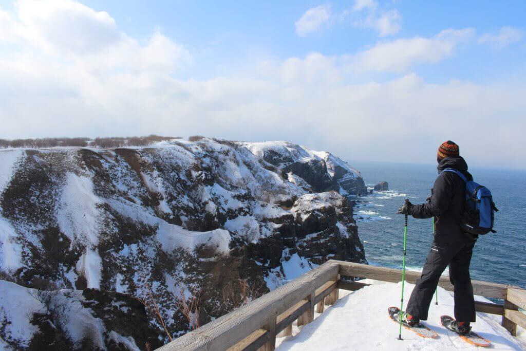 冬の観音岬展望台